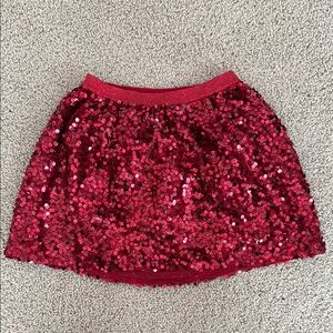 Cat & Jack Red Sequin Skirt